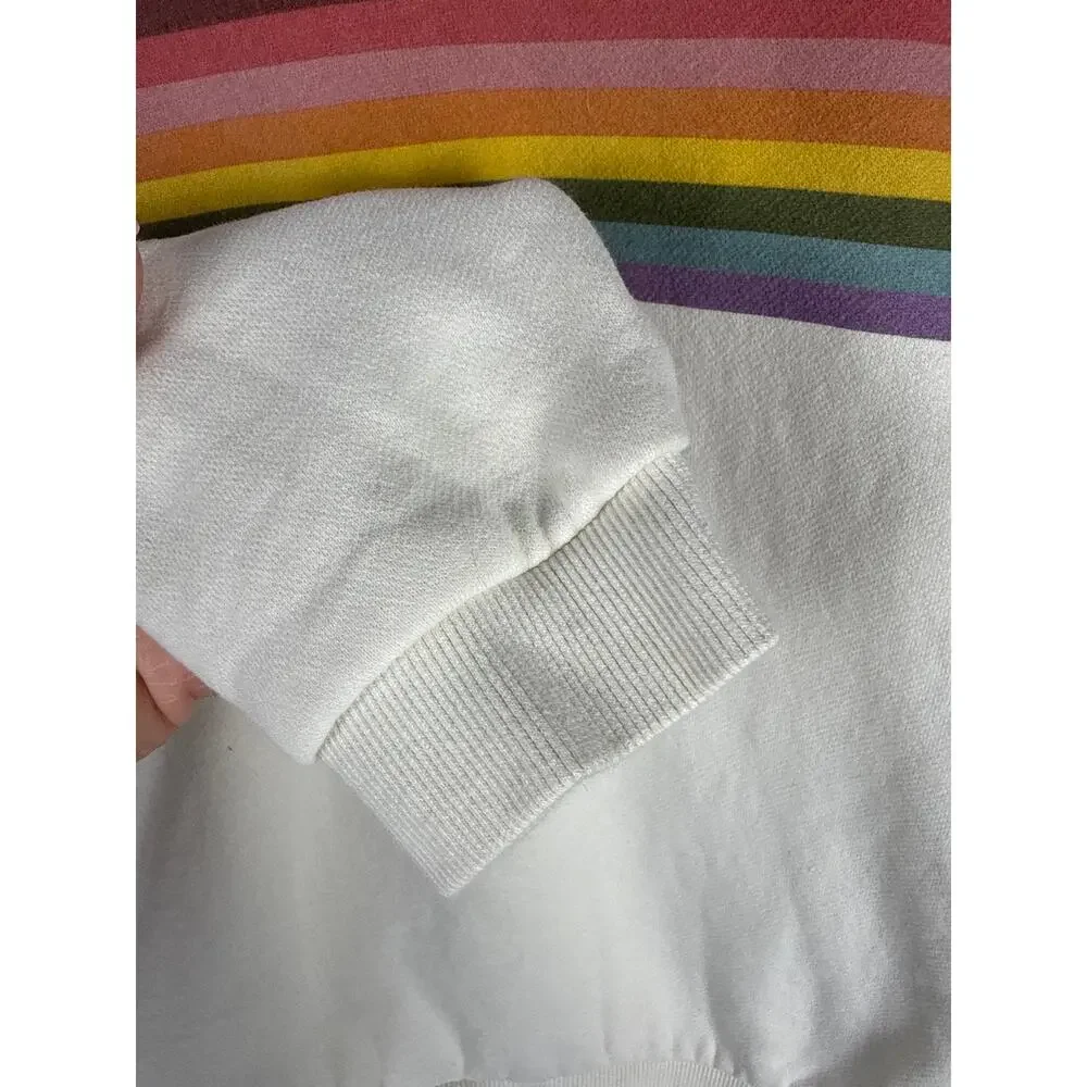 Marine Layer Anytime Sweatshirt Ivory Size Small - Picture 9 of 9